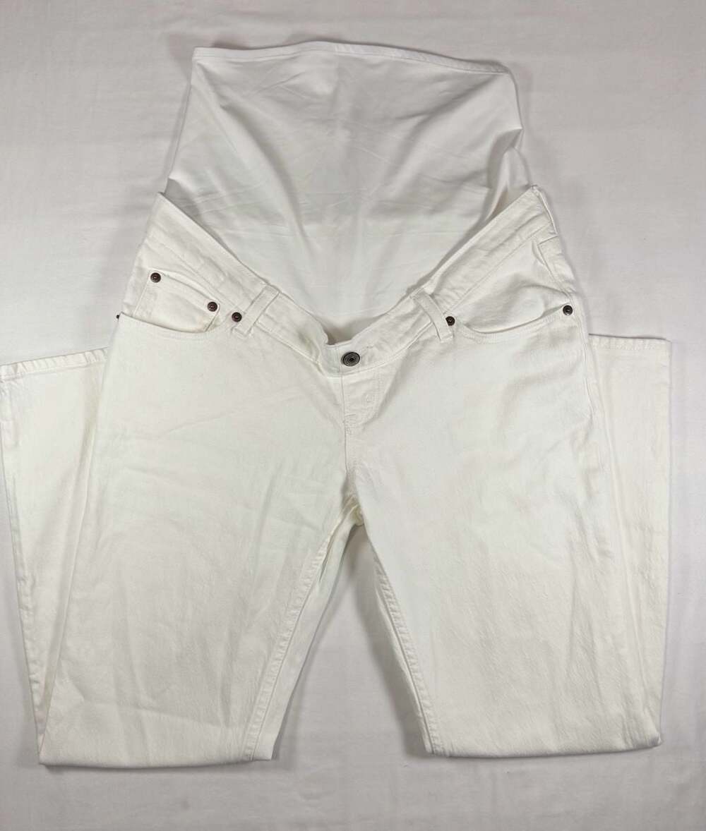 Abercrombie & Fitch Ankle Straight Jeans Size 27/4 White